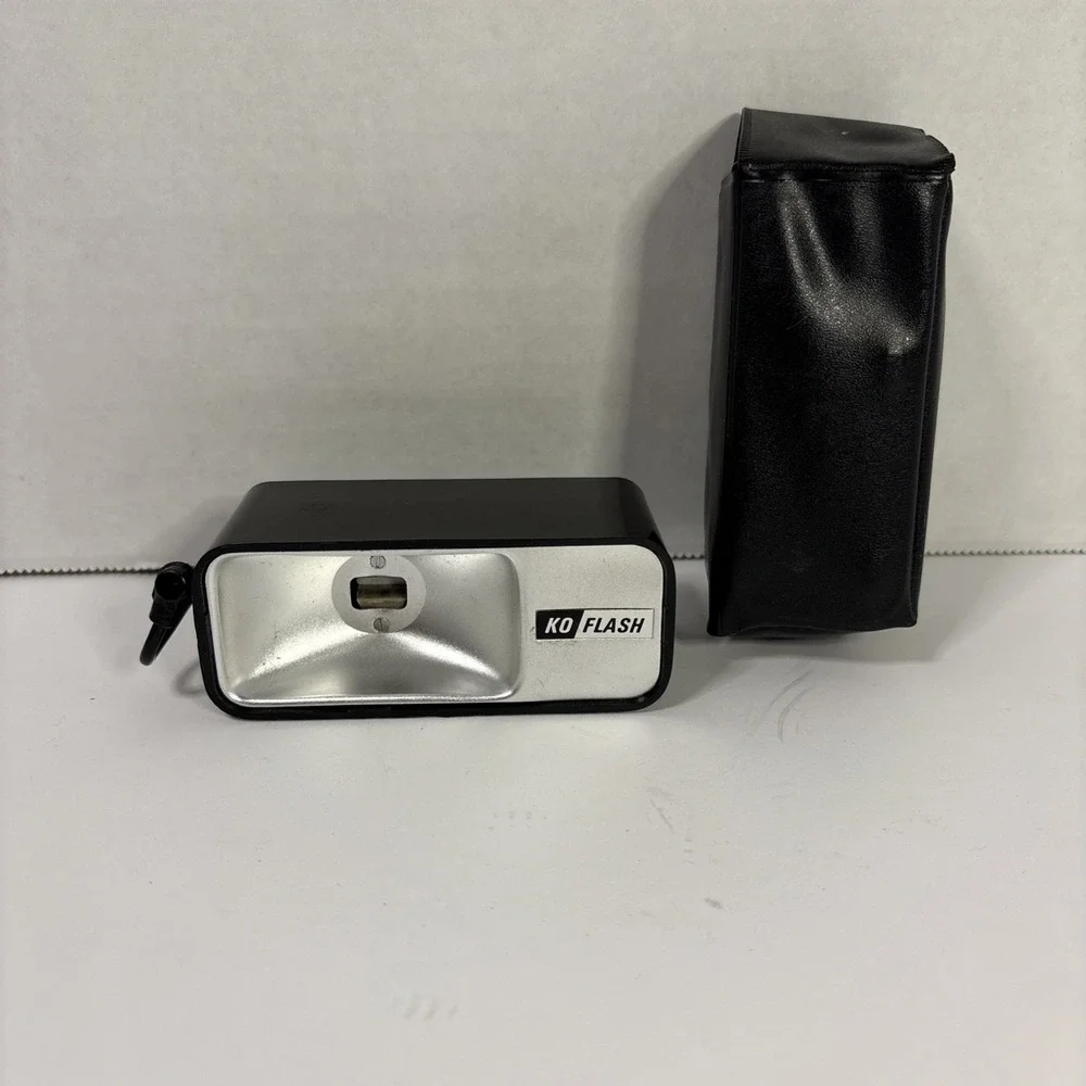 Vintage KO Flash Camera Flashgun with Case and Manual Scopus Berkey Photo Japan